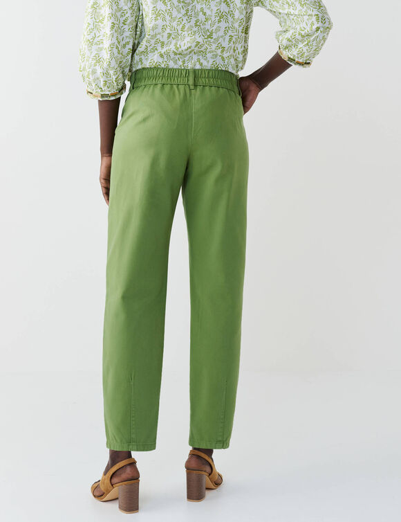 Broek met nepen (mosgroen)