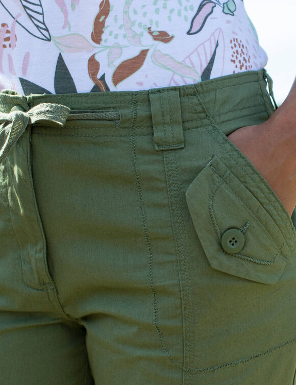 Pantalon battle retroussable (kaki)