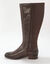 Bottes en cuir, sp&eacute;cial larges mollets (chocolat)