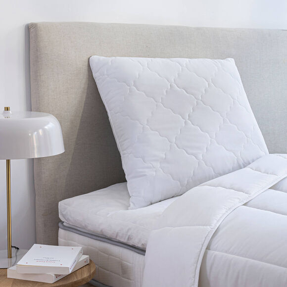 Hoofdkussen voor de nek, medium comfort (wit)