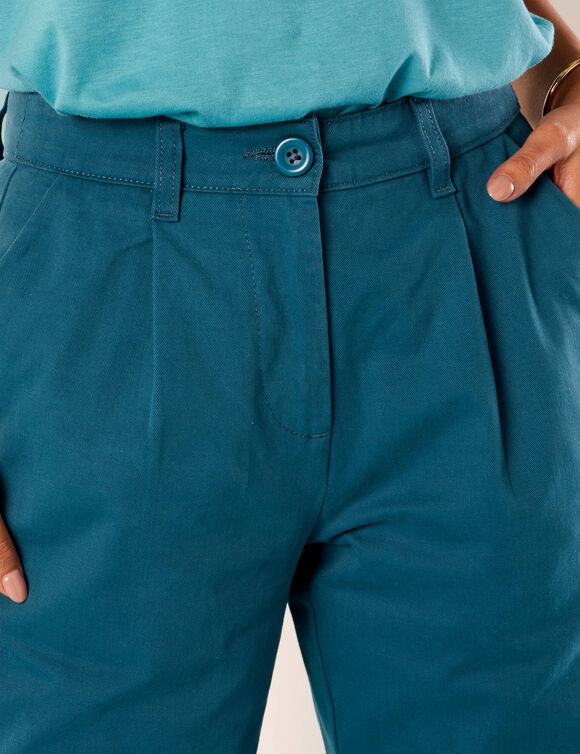 Pantalon coupe large, Spécial Petites (bleu canard)