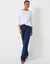 T-shirt met loose volume en 3/4-mouwen (wit)