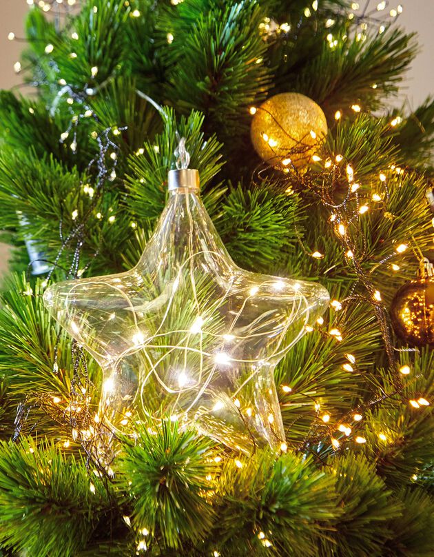 Lichtgevende "ster" hanger (transparant)