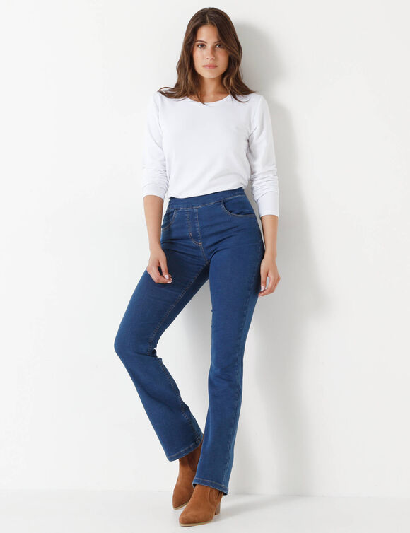 Jean bootcut ultra confort, grande stature (stone)