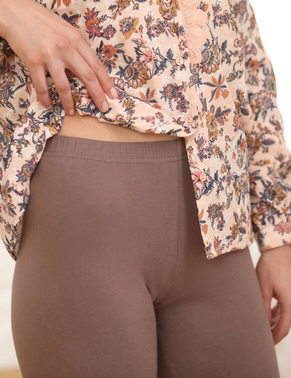 Legging taille élastiquée - lot de 2 (noir + noisette)