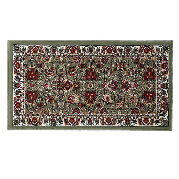 Tapis rectangulaire motifs perse (vert)