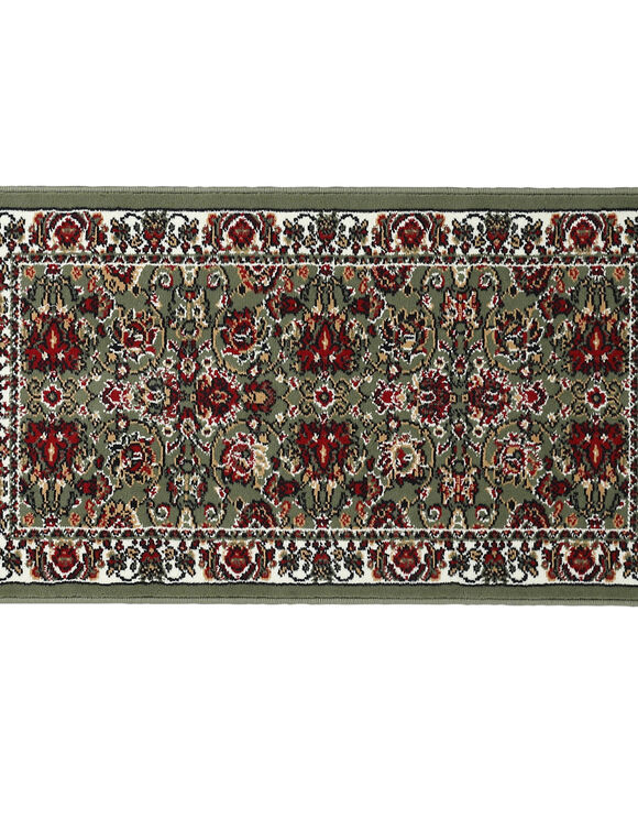 Rechthoekig tapijtje met Perzisch motief (groen)