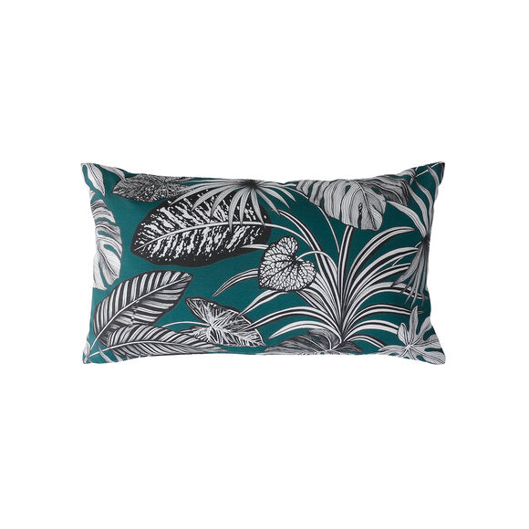 Housse de coussin imprimé tropical - lot de 2 (vert)