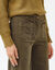 Wijde broek met hoge taille, grote lengte (kaki)