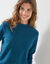 T-shirt col "cheminée" maille micro-polaire - chaleur intense (petroleumblauw)