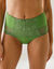 Culotte microfibre et dentelle stretch forme maxi taille haute "Limbara" - lot de 2 (vert)