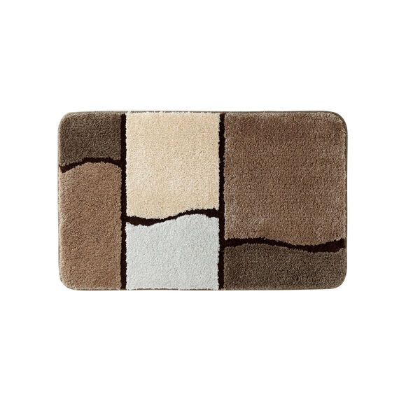 Patchwork badmatje (beige)