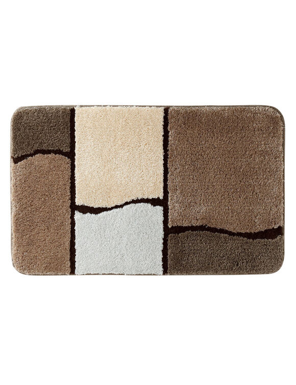 Patchwork badmatje (beige)