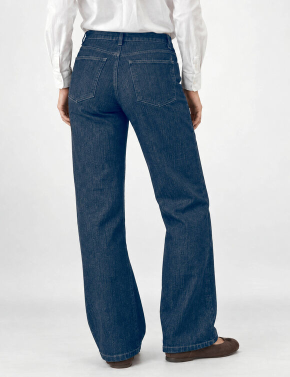 Jean coupe large stretch, petite stature (brut)
