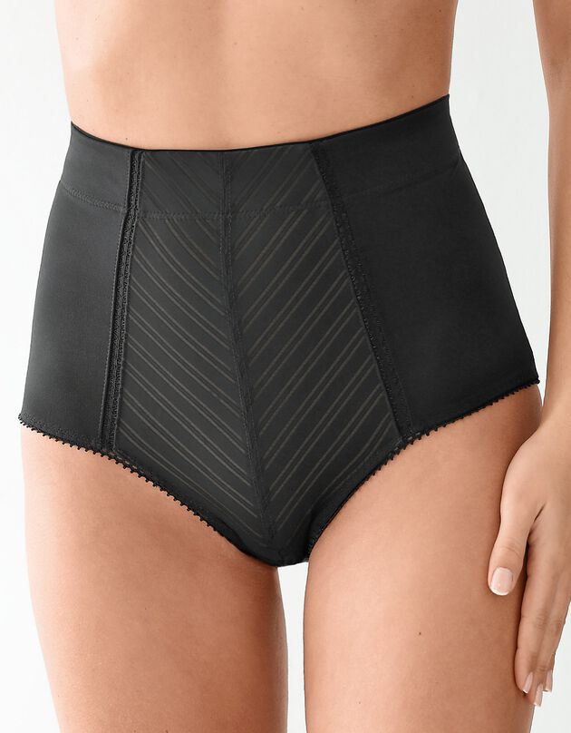 Afslankende gaineslip - intense steun (zwart)