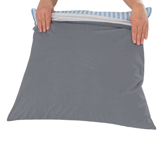 Taie d’oreiller imperméable Tencel® (gris anthracite)