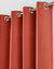 Rideau bachette uni tamisant oeillets (terracotta)