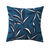 Kussenhoes met bladerenprint (blauw) Kussenhoes met bladerenprint (blauw)