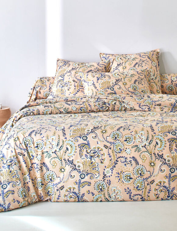 Linge de lit Comptine imprim&eacute; - coton 57 fils/cm&sup2; (rose p&acirc;le)