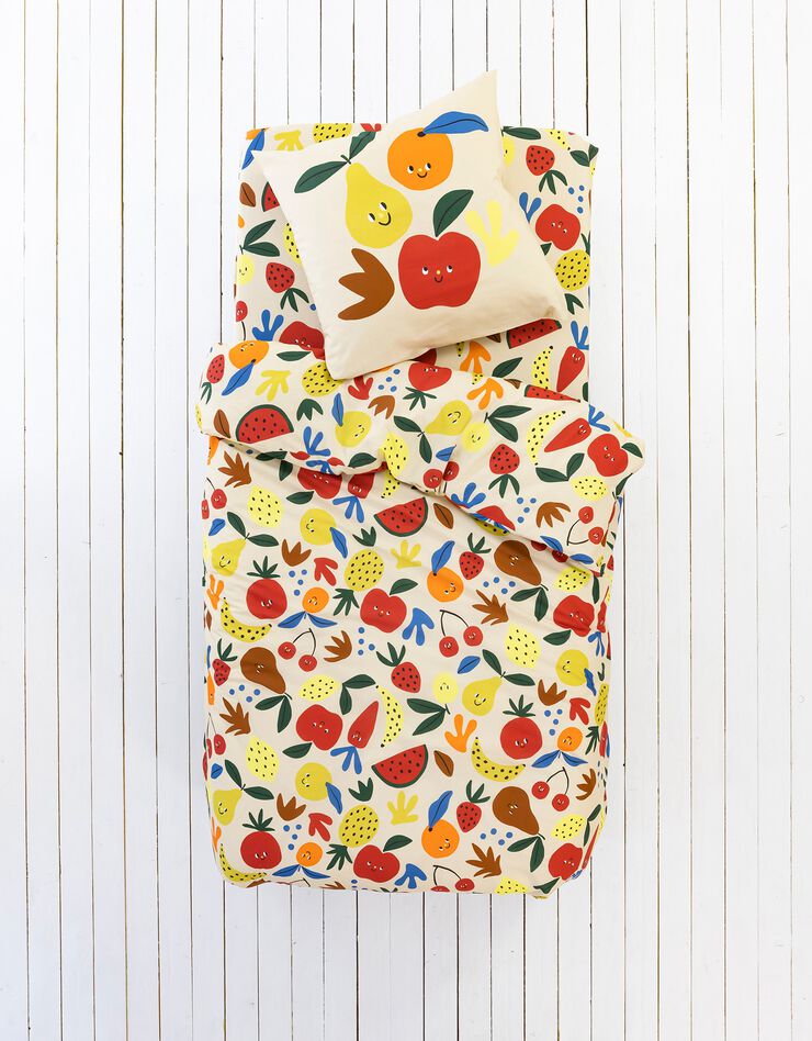 Linge de lit enfant Vitamines (écru)