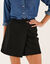 Jupe-short en maille milano (noir)