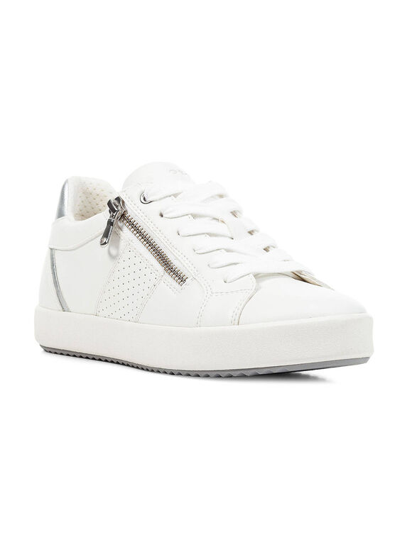 Lage sneakers met veters BLOOMIE GEOX&reg;  (wit / zilverkleurig)