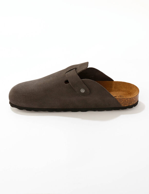 Sabots croûte de cuir certifié LWG (gris)