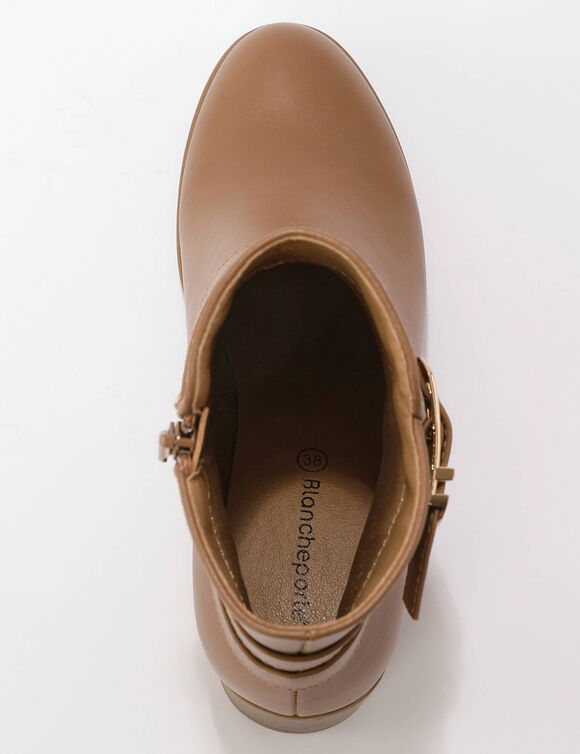 Boots &agrave; talon (taupe)