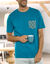 T-shirt pyjama manches courtes bleu canard (bleu canard) T-shirt pyjama manches courtes bleu canard (bleu canard)