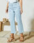 Rechte 7/8-broek met stretch (hemelsblauw)