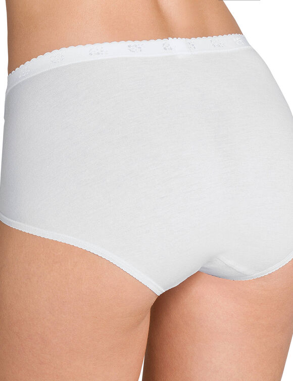 Culotte maxi Chic, lot de 3 achetées + 1 GRATUITE (1) (blanc)