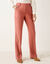 Elegante, rechte broek, effen (paprika)