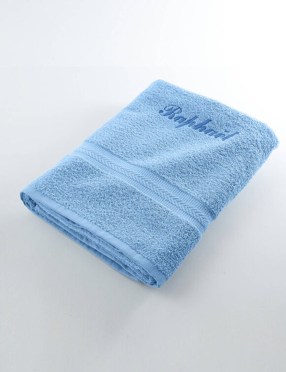 Collection serviettes de bain personnalisables confort moelleux (bleuet)