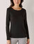 T-shirt thermique col rond - manches longues (noir)
