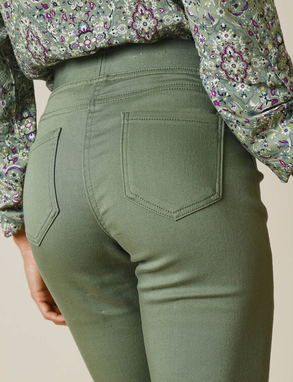 Jegging grande stature - taille élastiquée ultra confort (tilleul)