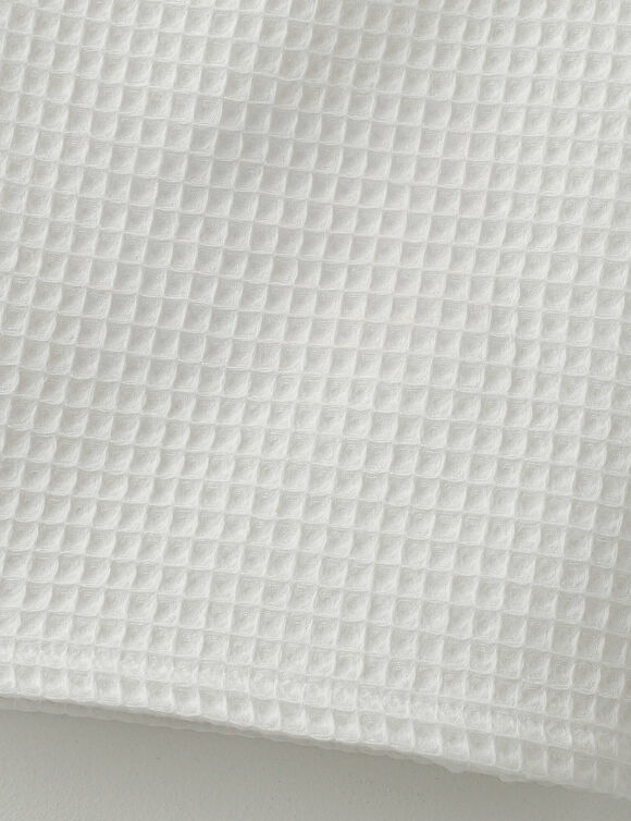 Serviette de bain nid d'abeille 320 g/m2 (blanc)