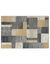 Tapis d&eacute;coratif motif patchwork (gris)