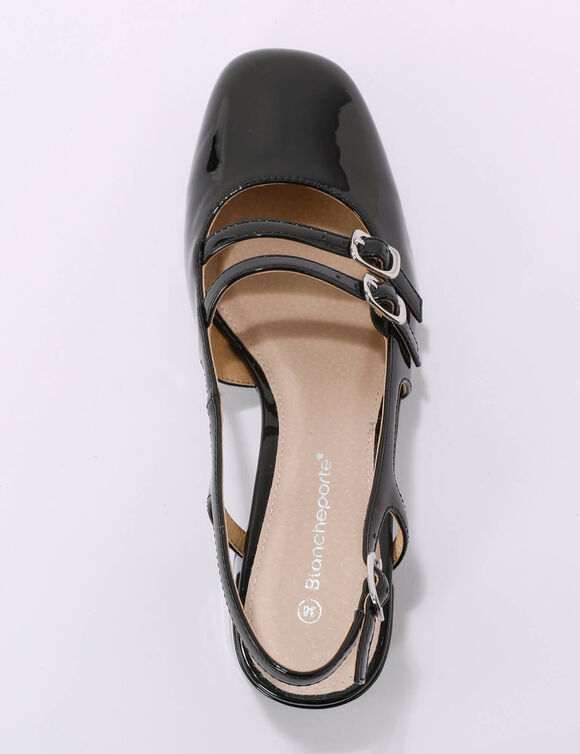 Babies slingback (zwart)