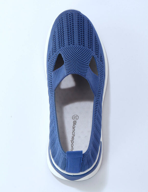 Comfortabele sneakers in mesh (blauw)