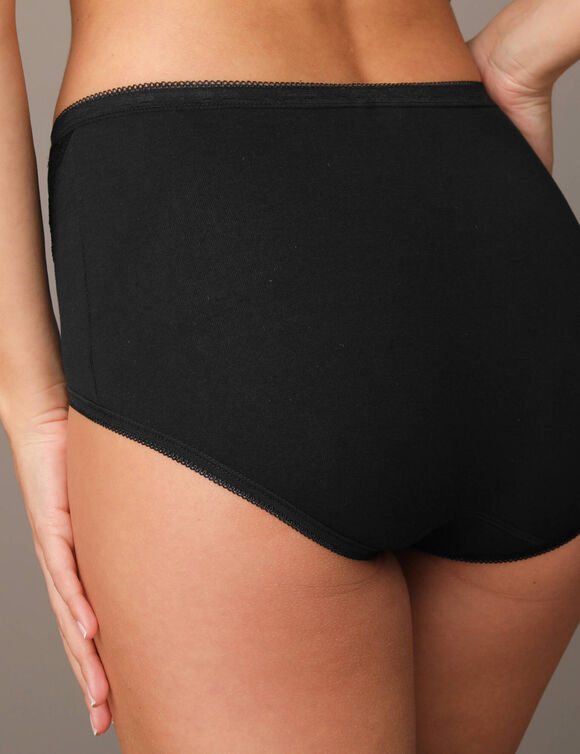 Culotte super maxi dentelle - lot de 3 (noir)