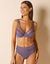Paia microvezel en plumetis tule slip met hoge taille - set van 2 (grijsparma)