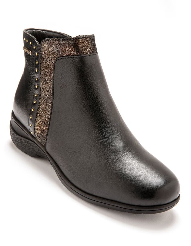 Gevoerde en waterdichte boots, dames - comfortbreedte, zwart Gevoerde en waterdichte boots, dames - comfortbreedte, zwart, hi-res
