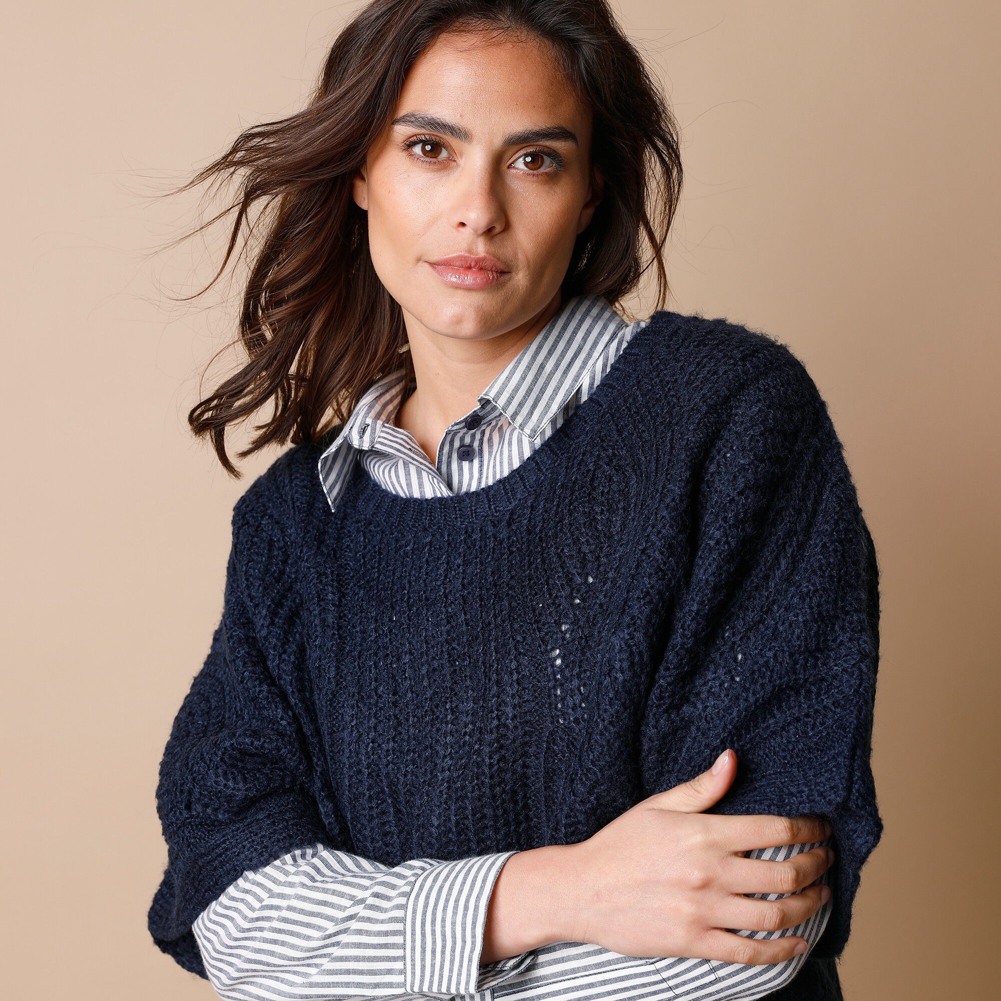Poncho trui met mouwen clearance