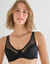 Soutien-gorge forme minimiseur en microfibre et tulle Paia, avec armatures (noir)