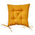 Galette de chaise carrée imprimé feuillage - lot de 2 (jaune)