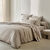 Linge de lit satin uni (gr&egrave;ge)