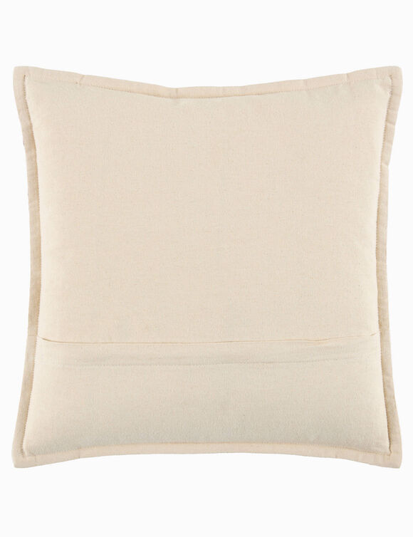 Coussin textur&eacute; motif soleil (bordeaux / &eacute;cru)