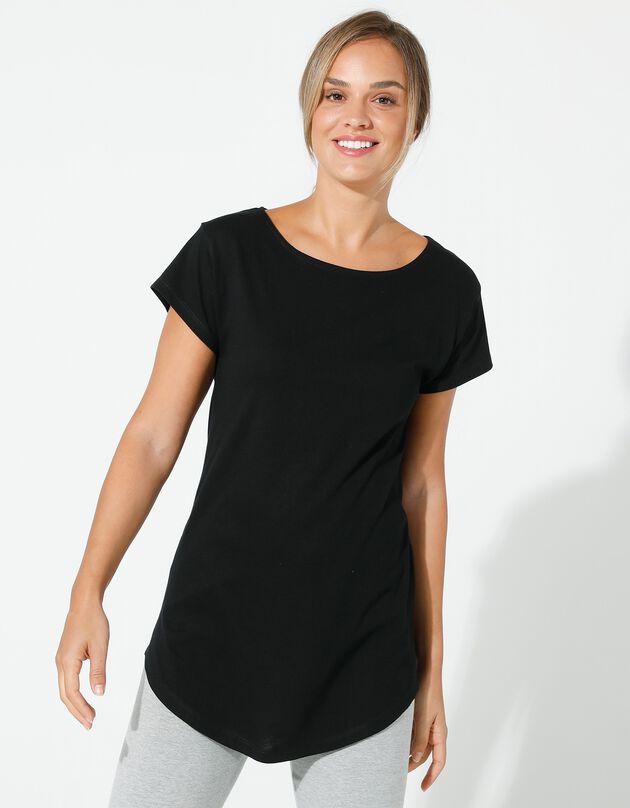 Tee-shirt manches courtes (noir)
