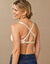 Soutien-gorge microfibre ouvert devant dos croisé réglable  - avec armatures (nude)