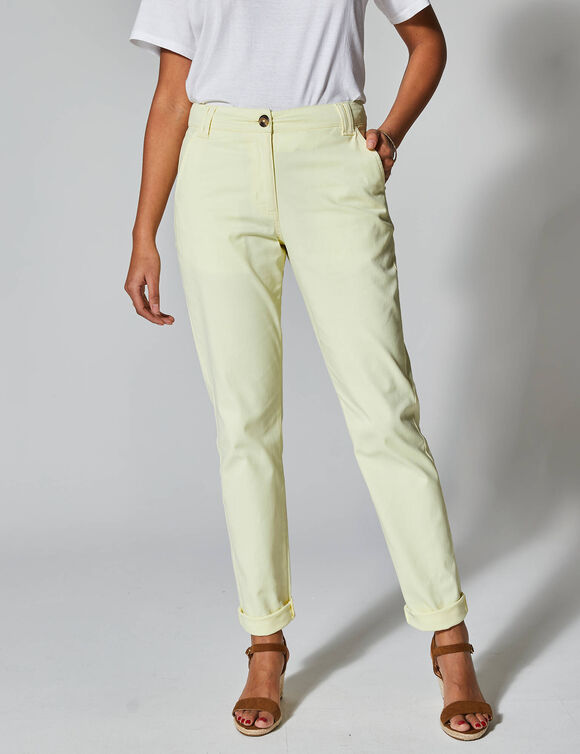 Chino stretchbroek (geel)